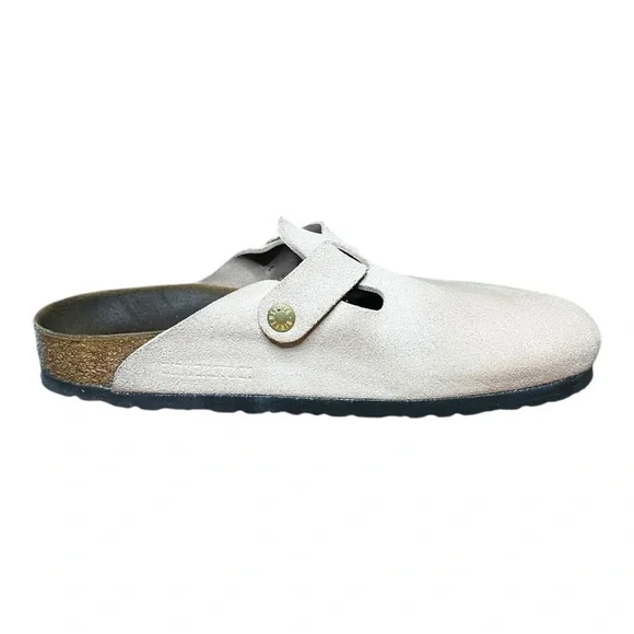 Birkenstock Boston Suede Clogs Very Pale Pink EU 42 Men’s 9–9.5 Women’s 11.5 12 - Picture 2 of 11